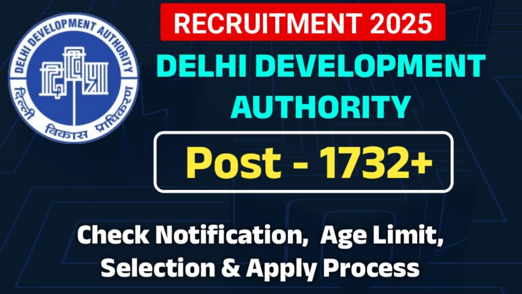 Delhi DDA Recruitment 2025