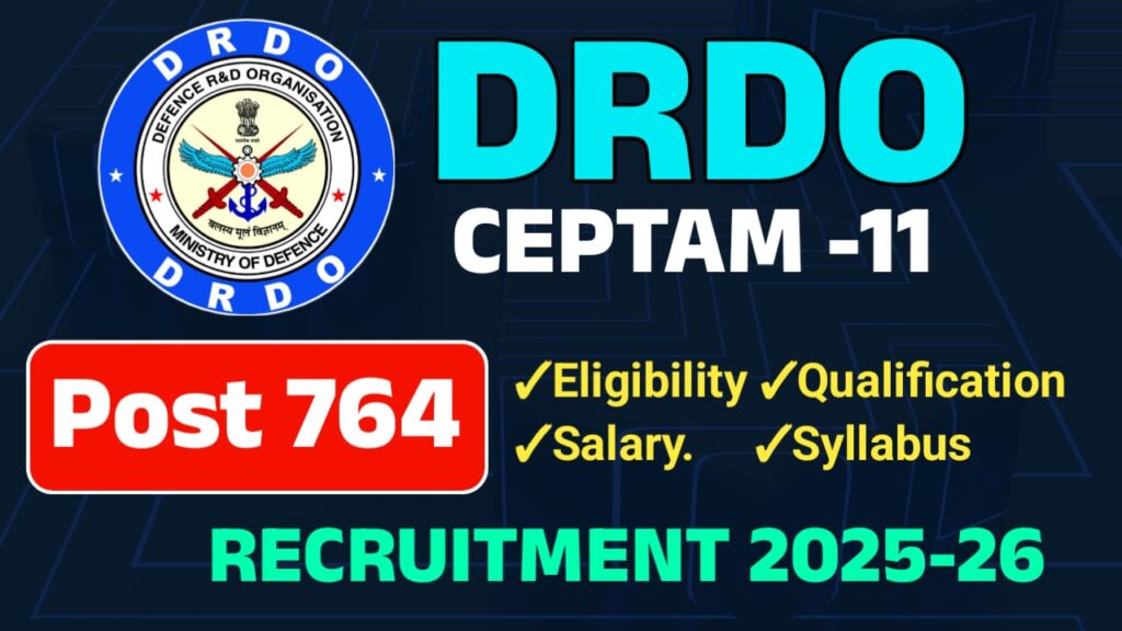 DRDO CEPTAM 11 Recruitment 2025