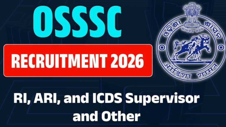 OSSSC CRE Recruitment 2026