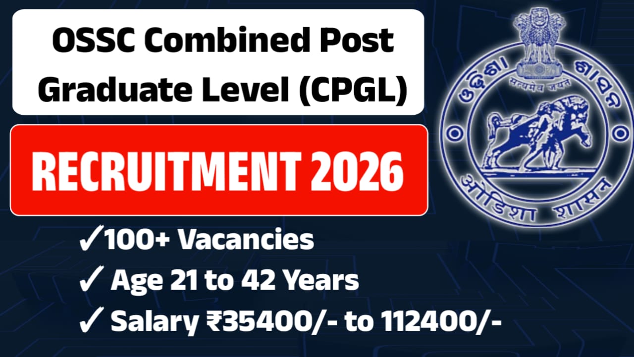 OSSC CPGL Recruitment 2026